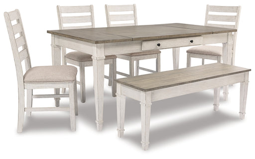Skempton Dining Table and 4 Chairs and Bench Factory Furniture Mattress & More - Online or In-Store at our Phillipsburg Location Serving Dayton, Eaton, and Greenville. Shop Now.