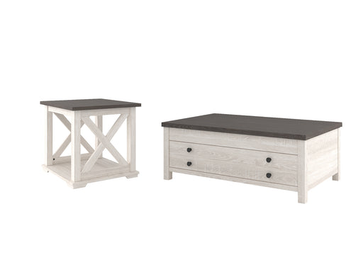 Dorrinson Coffee Table with 1 End Table Factory Furniture Mattress & More - Online or In-Store at our Phillipsburg Location Serving Dayton, Eaton, and Greenville. Shop Now.
