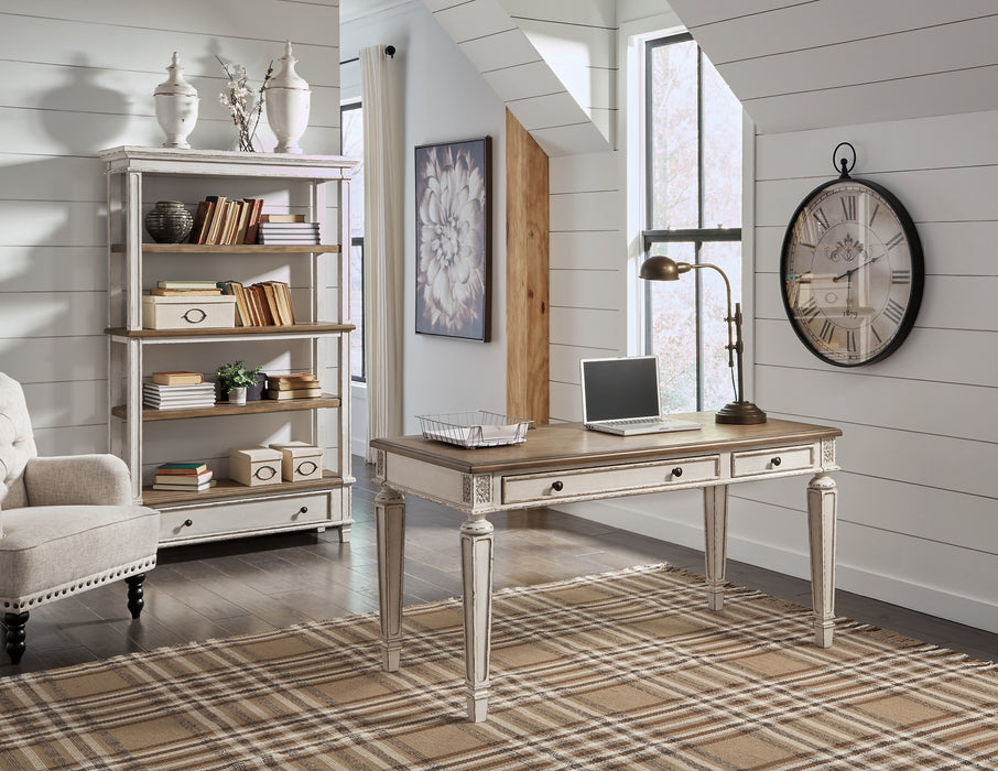 Realyn Home Office Desk and Storage Factory Furniture Mattress & More - Online or In-Store at our Phillipsburg Location Serving Dayton, Eaton, and Greenville. Shop Now.