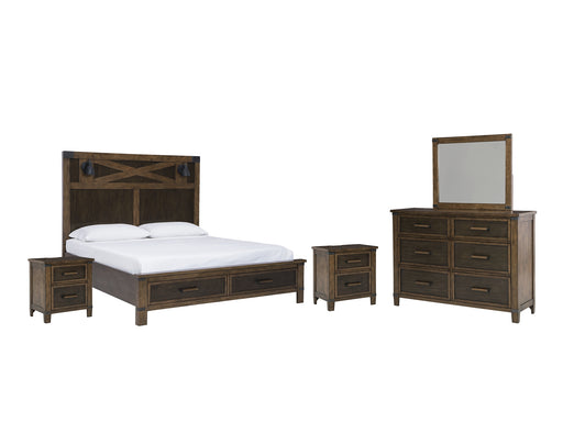 Wyattfield King Panel Bed with Mirrored Dresser and 2 Nightstands Factory Furniture Mattress & More - Online or In-Store at our Phillipsburg Location Serving Dayton, Eaton, and Greenville. Shop Now.