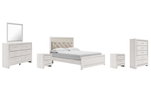 Altyra Queen Panel Bed with Mirrored Dresser, Chest and 2 Nightstands Factory Furniture Mattress & More - Online or In-Store at our Phillipsburg Location Serving Dayton, Eaton, and Greenville. Shop Now.