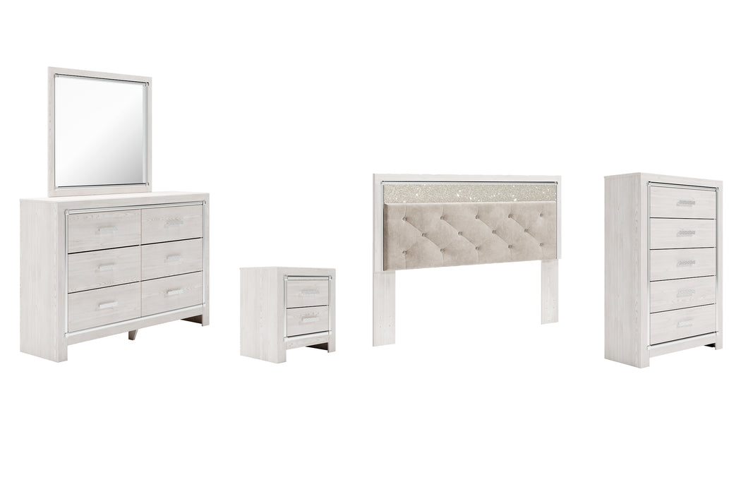 Altyra King Panel Headboard with Mirrored Dresser, Chest and Nightstand Factory Furniture Mattress & More - Online or In-Store at our Phillipsburg Location Serving Dayton, Eaton, and Greenville. Shop Now.