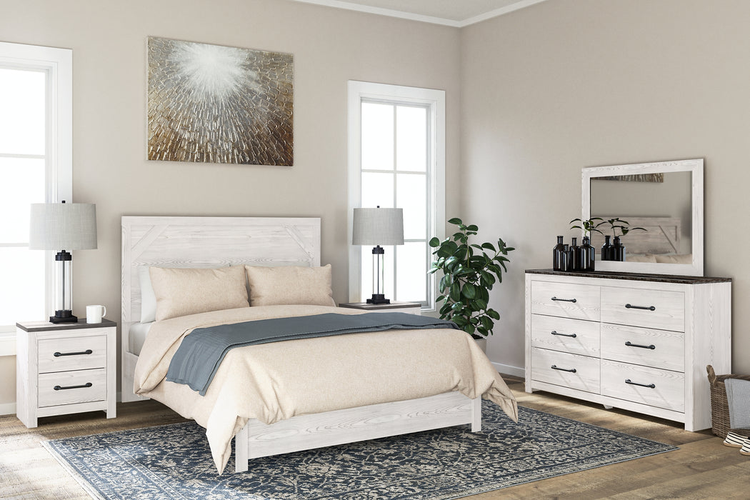 Gerridan Queen Panel Bed with Mirrored Dresser and 2 Nightstands Factory Furniture Mattress & More - Online or In-Store at our Phillipsburg Location Serving Dayton, Eaton, and Greenville. Shop Now.