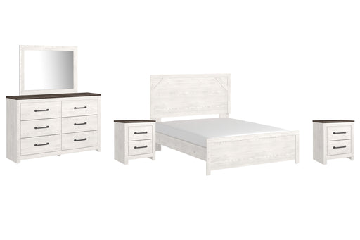 Gerridan Queen Panel Bed with Mirrored Dresser and 2 Nightstands Factory Furniture Mattress & More - Online or In-Store at our Phillipsburg Location Serving Dayton, Eaton, and Greenville. Shop Now.