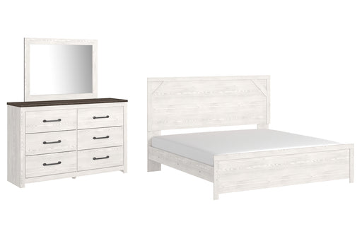 Gerridan King Panel Bed with Mirrored Dresser Factory Furniture Mattress & More - Online or In-Store at our Phillipsburg Location Serving Dayton, Eaton, and Greenville. Shop Now.