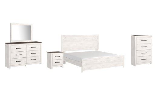 Gerridan King Panel Bed with Mirrored Dresser, Chest and Nightstand Factory Furniture Mattress & More - Online or In-Store at our Phillipsburg Location Serving Dayton, Eaton, and Greenville. Shop Now.
