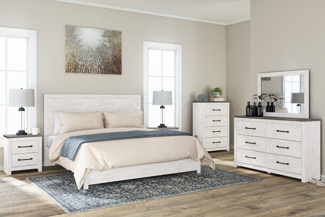 Gerridan King Panel Bed with Mirrored Dresser, Chest and Nightstand Factory Furniture Mattress & More - Online or In-Store at our Phillipsburg Location Serving Dayton, Eaton, and Greenville. Shop Now.