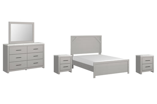 Cottonburg Full Panel Bed with Mirrored Dresser and 2 Nightstands Factory Furniture Mattress & More - Online or In-Store at our Phillipsburg Location Serving Dayton, Eaton, and Greenville. Shop Now.