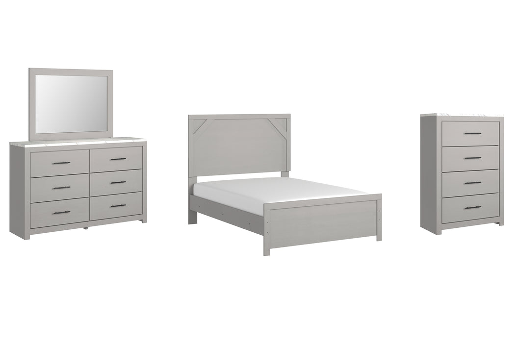 Cottonburg Full Panel Bed with Mirrored Dresser and Chest Factory Furniture Mattress & More - Online or In-Store at our Phillipsburg Location Serving Dayton, Eaton, and Greenville. Shop Now.