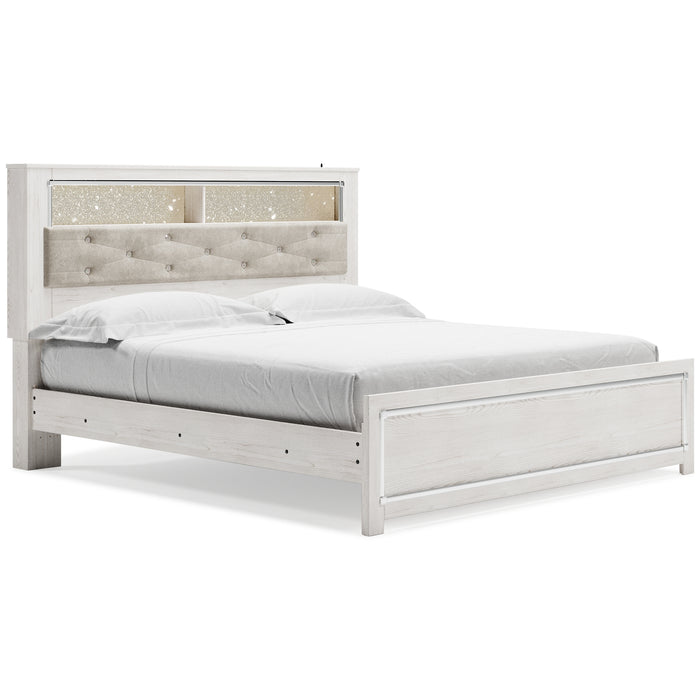 Altyra King Panel Bookcase Bed with Mirrored Dresser and Chest Factory Furniture Mattress & More - Online or In-Store at our Phillipsburg Location Serving Dayton, Eaton, and Greenville. Shop Now.