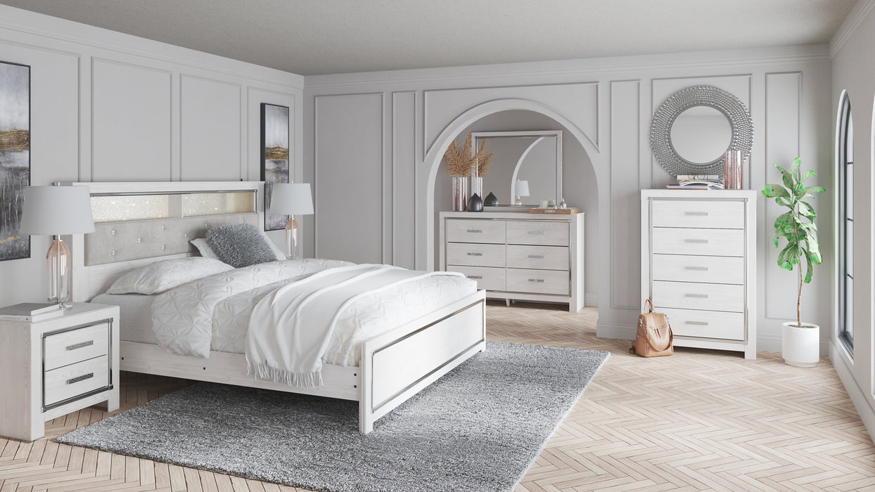 Altyra King Panel Bookcase Bed with Mirrored Dresser and Chest Factory Furniture Mattress & More - Online or In-Store at our Phillipsburg Location Serving Dayton, Eaton, and Greenville. Shop Now.