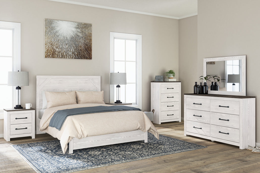 Gerridan Queen Panel Bed with Mirrored Dresser and Chest Factory Furniture Mattress & More - Online or In-Store at our Phillipsburg Location Serving Dayton, Eaton, and Greenville. Shop Now.
