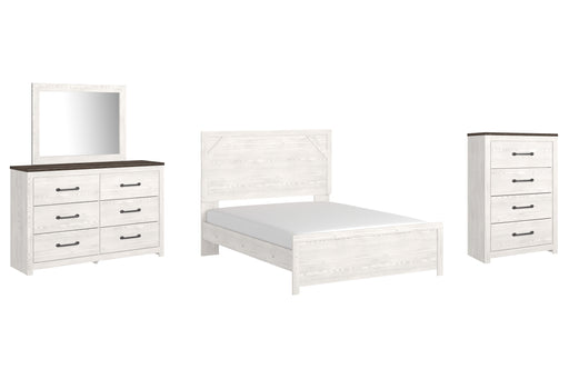 Gerridan Queen Panel Bed with Mirrored Dresser and Chest Factory Furniture Mattress & More - Online or In-Store at our Phillipsburg Location Serving Dayton, Eaton, and Greenville. Shop Now.