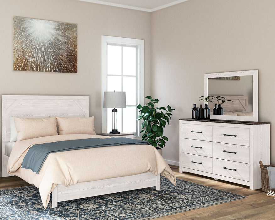 Gerridan Queen Panel Bed with Mirrored Dresser Factory Furniture Mattress & More - Online or In-Store at our Phillipsburg Location Serving Dayton, Eaton, and Greenville. Shop Now.