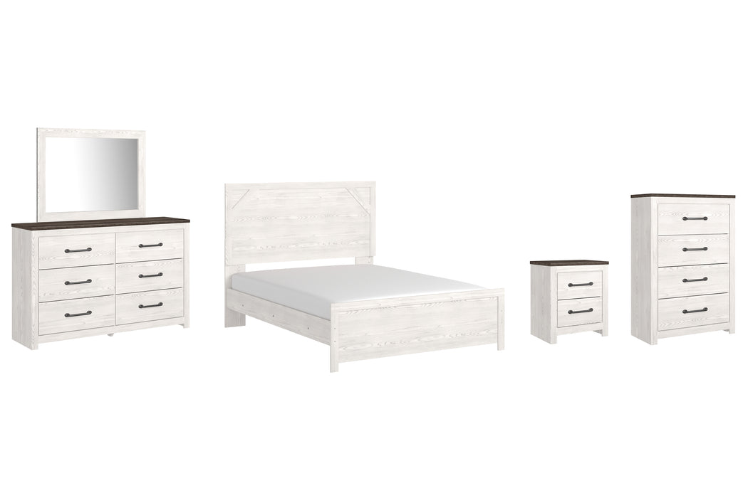 Gerridan Queen Panel Bed with Mirrored Dresser, Chest and Nightstand Factory Furniture Mattress & More - Online or In-Store at our Phillipsburg Location Serving Dayton, Eaton, and Greenville. Shop Now.