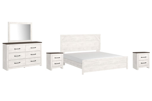 Gerridan King Panel Bed with Mirrored Dresser and 2 Nightstands Factory Furniture Mattress & More - Online or In-Store at our Phillipsburg Location Serving Dayton, Eaton, and Greenville. Shop Now.