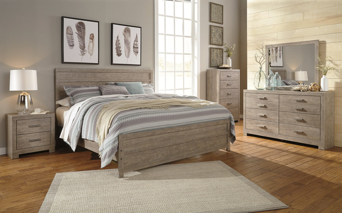 Culverbach King Panel Bed with Mirrored Dresser and Chest Factory Furniture Mattress & More - Online or In-Store at our Phillipsburg Location Serving Dayton, Eaton, and Greenville. Shop Now.