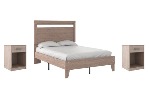 Flannia Full Panel Platform Bed with 2 Nightstands Factory Furniture Mattress & More - Online or In-Store at our Phillipsburg Location Serving Dayton, Eaton, and Greenville. Shop Now.