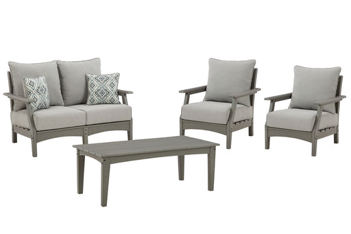 Visola Outdoor Loveseat and 2 Lounge Chairs with Coffee Table Factory Furniture Mattress & More - Online or In-Store at our Phillipsburg Location Serving Dayton, Eaton, and Greenville. Shop Now.