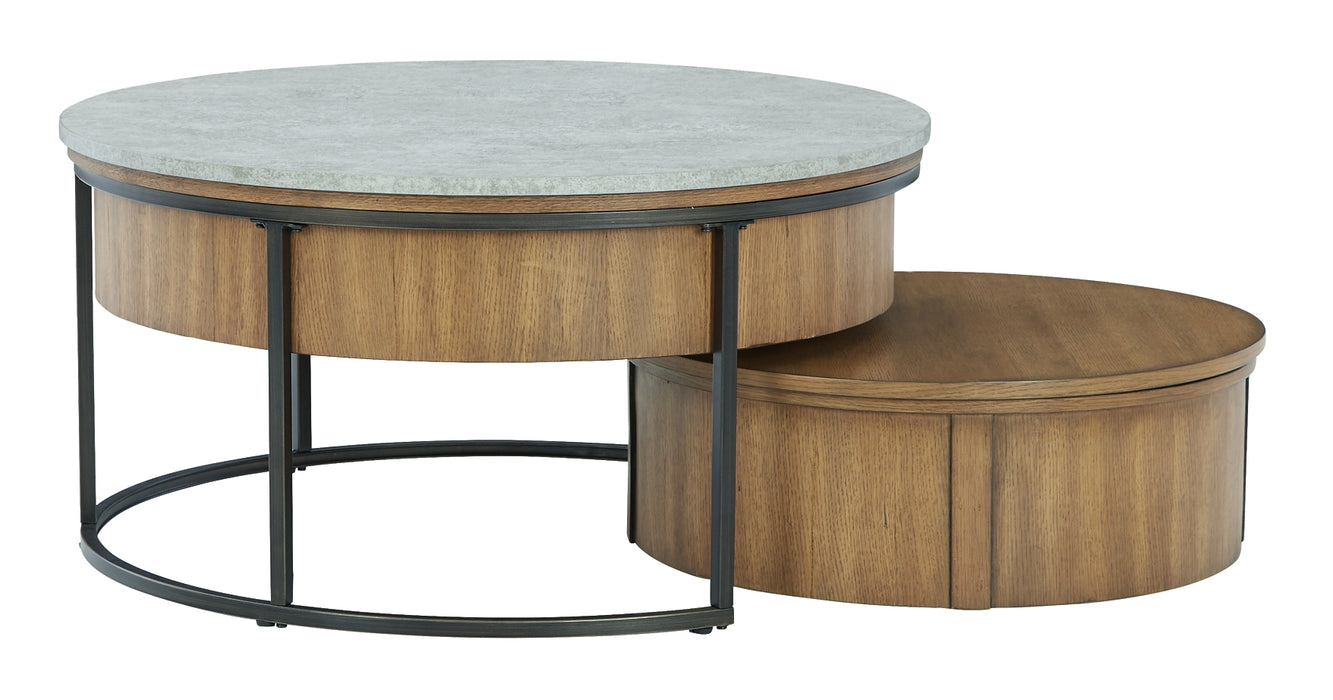 Fridley Coffee Table with 2 End Tables Factory Furniture Mattress & More - Online or In-Store at our Phillipsburg Location Serving Dayton, Eaton, and Greenville. Shop Now.