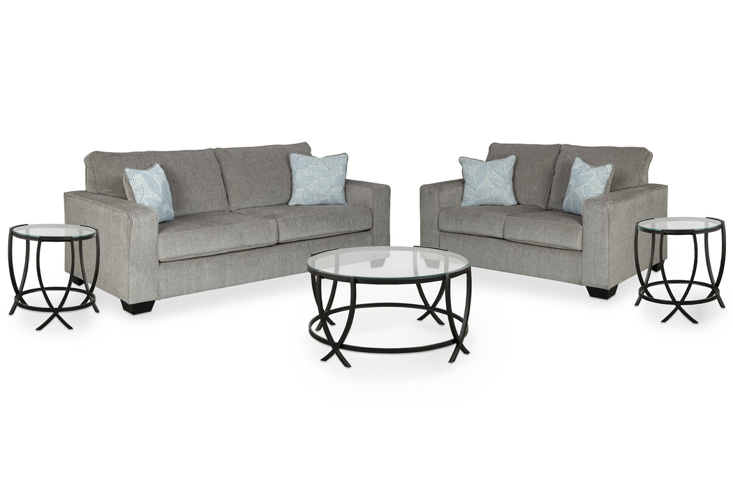 Altari Sofa and Loveseat with Coffee Table and 2 End Tables Factory Furniture Mattress & More - Online or In-Store at our Phillipsburg Location Serving Dayton, Eaton, and Greenville. Shop Now.
