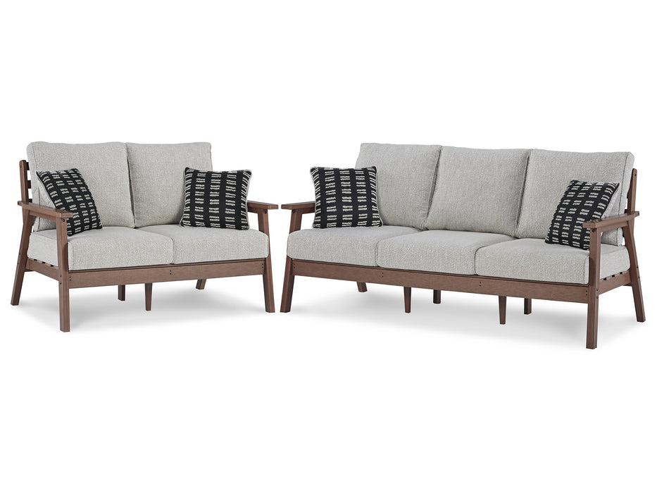 Emmeline Outdoor Sofa and Loveseat Factory Furniture Mattress & More - Online or In-Store at our Phillipsburg Location Serving Dayton, Eaton, and Greenville. Shop Now.