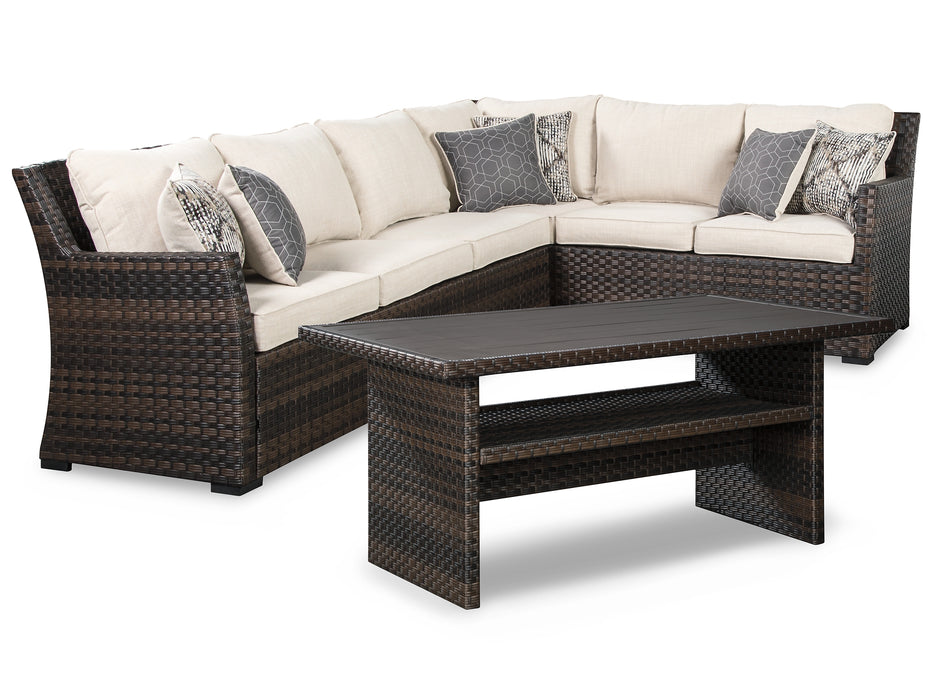 Easy Isle 3-Piece Sofa Sectional and Chair with Table Factory Furniture Mattress & More - Online or In-Store at our Phillipsburg Location Serving Dayton, Eaton, and Greenville. Shop Now.