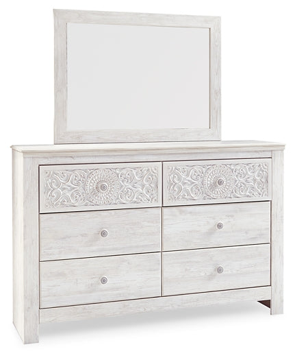 Paxberry Queen Panel Bed with Mirrored Dresser and Nightstand Factory Furniture Mattress & More - Online or In-Store at our Phillipsburg Location Serving Dayton, Eaton, and Greenville. Shop Now.