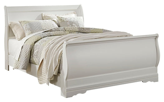 Anarasia Queen Sleigh Bed with Mirrored Dresser and Nightstand Factory Furniture Mattress & More - Online or In-Store at our Phillipsburg Location Serving Dayton, Eaton, and Greenville. Shop Now.
