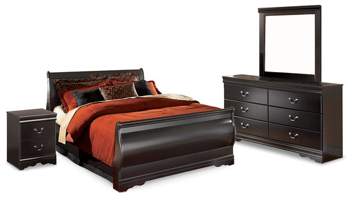 Huey Vineyard Full Sleigh Bed with Mirrored Dresser and Nightstand Factory Furniture Mattress & More - Online or In-Store at our Phillipsburg Location Serving Dayton, Eaton, and Greenville. Shop Now.
