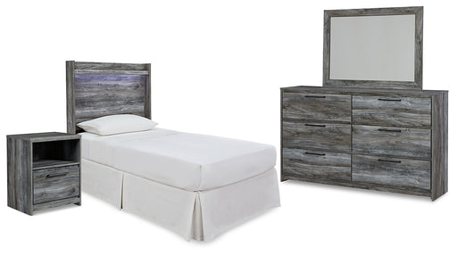 Baystorm Twin Panel Headboard with Mirrored Dresser and Nightstand Factory Furniture Mattress & More - Online or In-Store at our Phillipsburg Location Serving Dayton, Eaton, and Greenville. Shop Now.