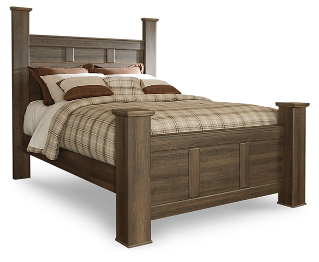 Juararo Queen Poster Headboard with Mirrored Dresser and Nightstand Factory Furniture Mattress & More - Online or In-Store at our Phillipsburg Location Serving Dayton, Eaton, and Greenville. Shop Now.