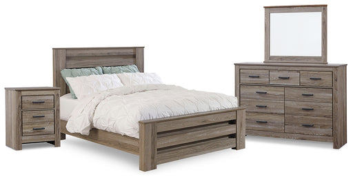 Zelen Queen Panel Bed with Mirrored Dresser and Nightstand Factory Furniture Mattress & More - Online or In-Store at our Phillipsburg Location Serving Dayton, Eaton, and Greenville. Shop Now.