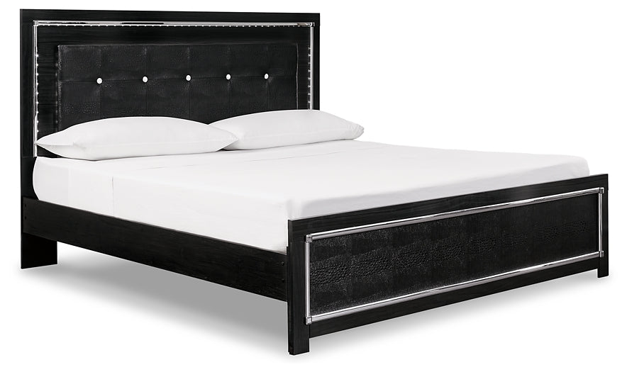 Kaydell King Upholstered Panel Bed with Mirrored Dresser and Nightstand Factory Furniture Mattress & More - Online or In-Store at our Phillipsburg Location Serving Dayton, Eaton, and Greenville. Shop Now.