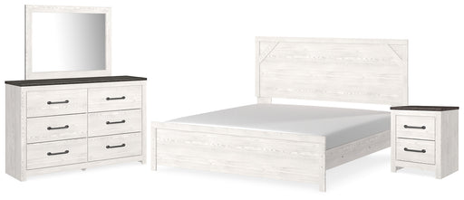 Gerridan King Panel Bed with Mirrored Dresser and Nightstand Factory Furniture Mattress & More - Online or In-Store at our Phillipsburg Location Serving Dayton, Eaton, and Greenville. Shop Now.