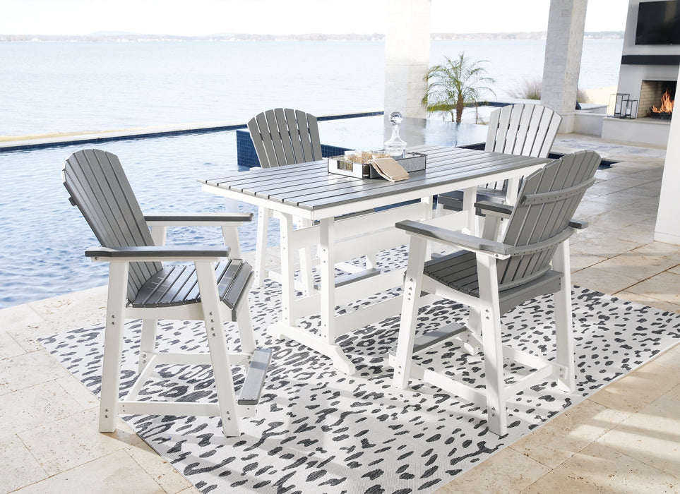 Transville Outdoor Counter Height Dining Table and 4 Barstools Factory Furniture Mattress & More - Online or In-Store at our Phillipsburg Location Serving Dayton, Eaton, and Greenville. Shop Now.