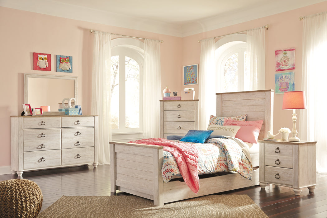 Willowton Two Drawer Night Stand Factory Furniture Mattress & More - Online or In-Store at our Phillipsburg Location Serving Dayton, Eaton, and Greenville. Shop Now.