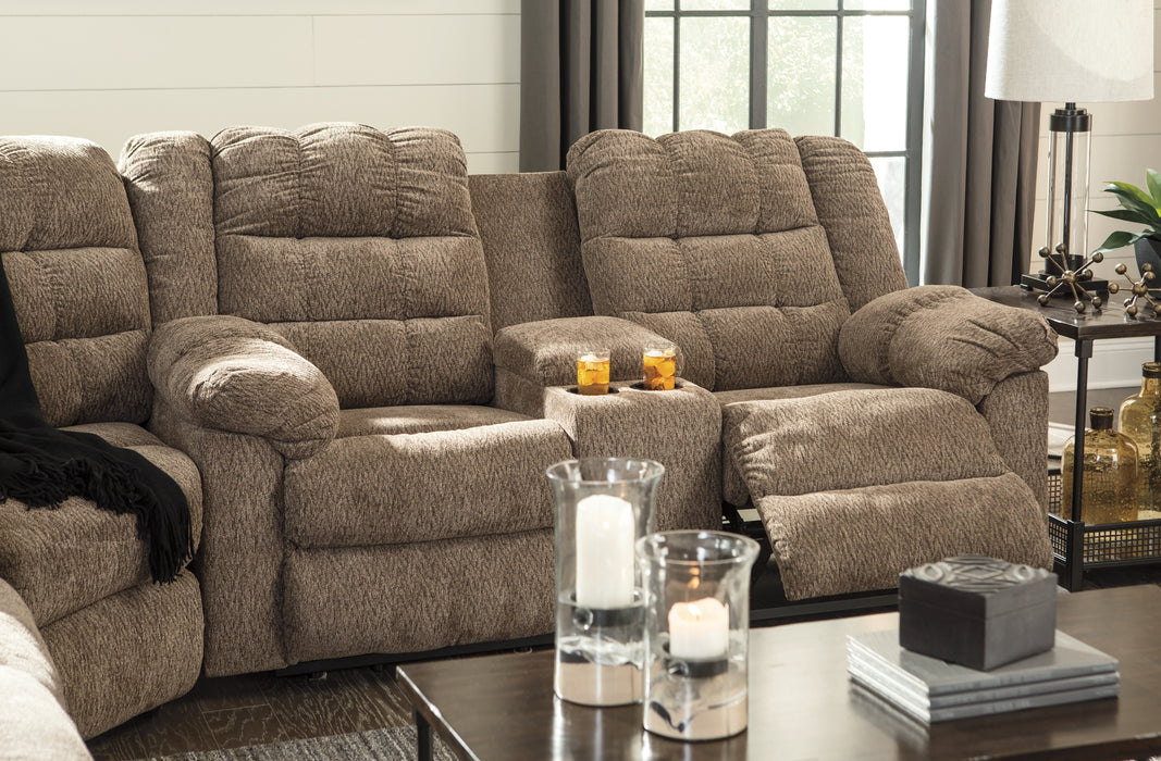 Workhorse DBL Rec Loveseat w/Console Factory Furniture Mattress & More - Online or In-Store at our Phillipsburg Location Serving Dayton, Eaton, and Greenville. Shop Now.