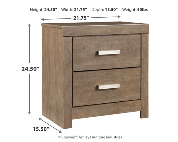 Culverbach Two Drawer Night Stand Factory Furniture Mattress & More - Online or In-Store at our Phillipsburg Location Serving Dayton, Eaton, and Greenville. Shop Now.