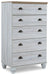 Haven Bay Five Drawer Chest Factory Furniture Mattress & More - Online or In-Store at our Phillipsburg Location Serving Dayton, Eaton, and Greenville. Shop Now.