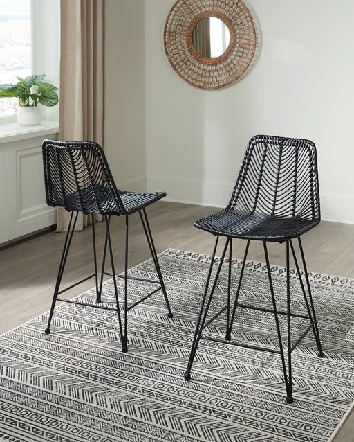 Angentree Upholstered Barstool (2/CN) Factory Furniture Mattress & More - Online or In-Store at our Phillipsburg Location Serving Dayton, Eaton, and Greenville. Shop Now.