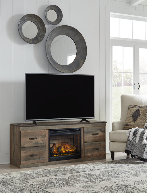 Trinell TV Stand with Electric Fireplace Factory Furniture Mattress & More - Online or In-Store at our Phillipsburg Location Serving Dayton, Eaton, and Greenville. Shop Now.