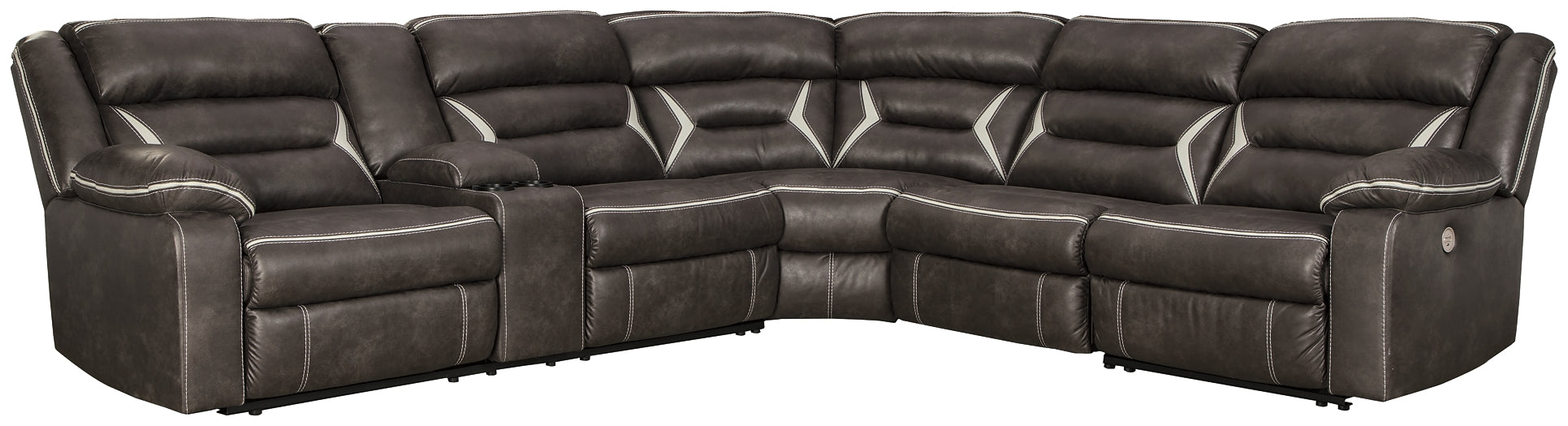 Kincord 4-Piece Sectional with Recliner Factory Furniture Mattress & More - Online or In-Store at our Phillipsburg Location Serving Dayton, Eaton, and Greenville. Shop Now.