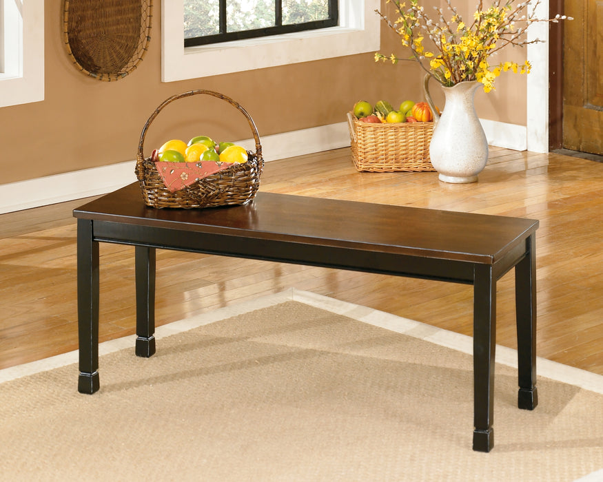 Owingsville Dining Table and 4 Chairs and Bench Factory Furniture Mattress & More - Online or In-Store at our Phillipsburg Location Serving Dayton, Eaton, and Greenville. Shop Now.