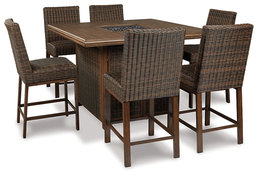 Paradise Trail Outdoor Bar Table and 6 Barstools Factory Furniture Mattress & More - Online or In-Store at our Phillipsburg Location Serving Dayton, Eaton, and Greenville. Shop Now.
