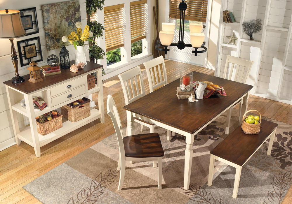 Whitesburg Dining Table and 4 Chairs and Bench Factory Furniture Mattress & More - Online or In-Store at our Phillipsburg Location Serving Dayton, Eaton, and Greenville. Shop Now.
