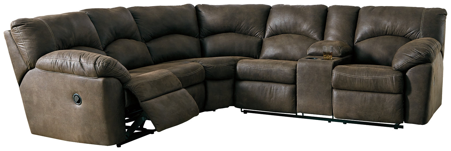 Tambo 2-Piece Sectional with Recliner Factory Furniture Mattress & More - Online or In-Store at our Phillipsburg Location Serving Dayton, Eaton, and Greenville. Shop Now.