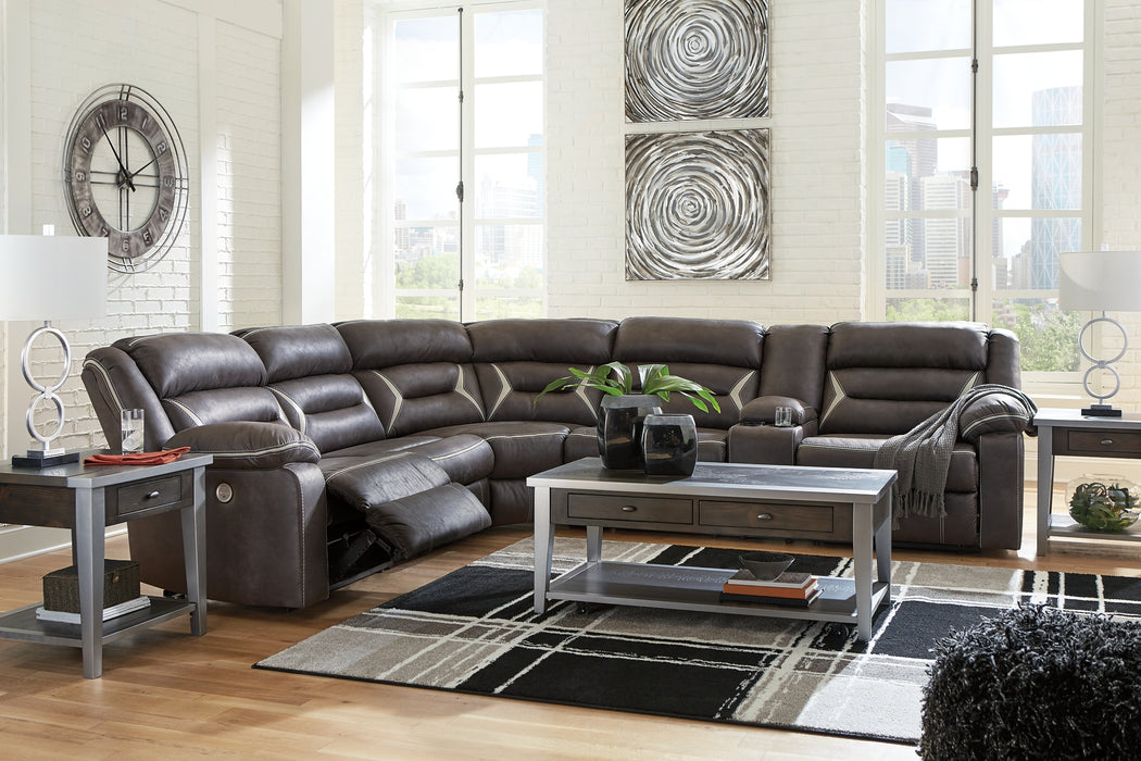 Kincord 4-Piece Sectional with Recliner Factory Furniture Mattress & More - Online or In-Store at our Phillipsburg Location Serving Dayton, Eaton, and Greenville. Shop Now.