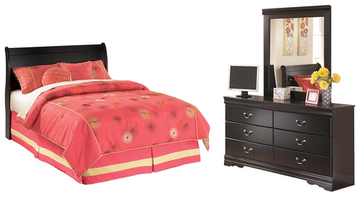 Huey Vineyard Full Sleigh Headboard with Mirrored Dresser Factory Furniture Mattress & More - Online or In-Store at our Phillipsburg Location Serving Dayton, Eaton, and Greenville. Shop Now.