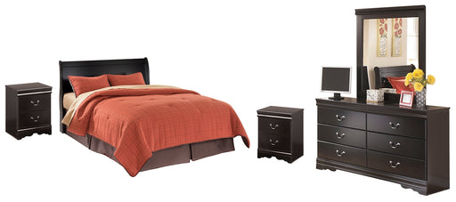 Huey Vineyard Queen Sleigh Headboard with Mirrored Dresser and 2 Nightstands Factory Furniture Mattress & More - Online or In-Store at our Phillipsburg Location Serving Dayton, Eaton, and Greenville. Shop Now.